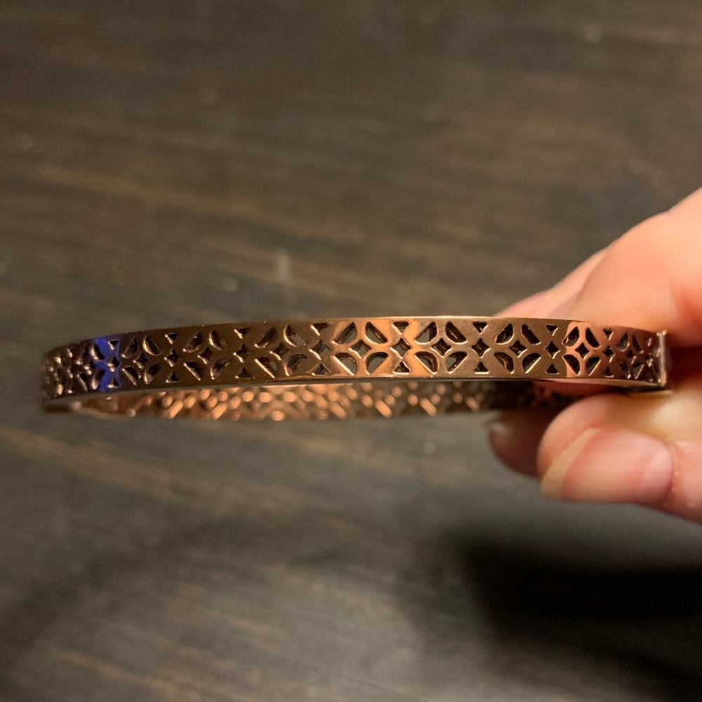 FOSSIL Bangle Bracelet Copper-ish Color * EUC *